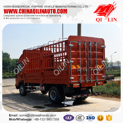 Manual transmission dry cargo container fence truck