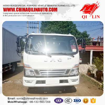 China manufacture white color drop side stake truck