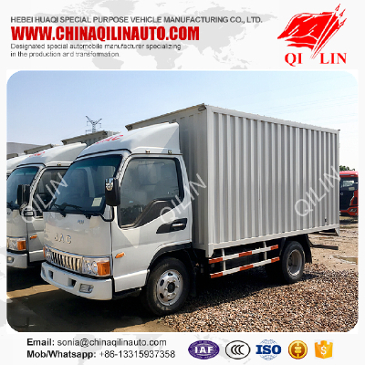 4X2 drive wheel container truck with 4 meters box body