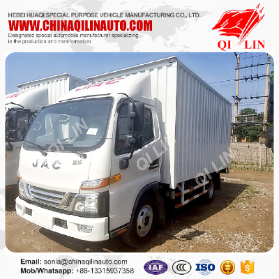 1t payload 3300mm wheelbase dry box truck