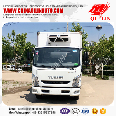 Muliti-temperature 3300mm wheelbase refrigerated van truck