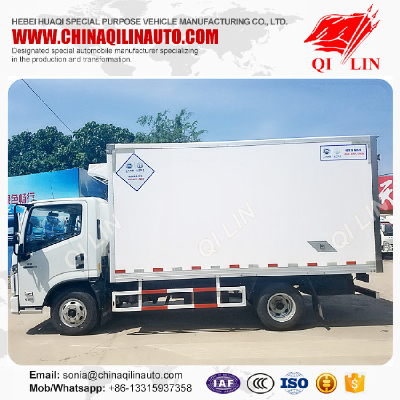 LHD / RHD 4X2 small seafood refrigerated truck for sale