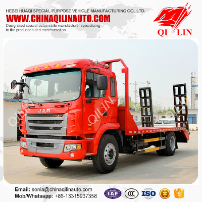 JAC 4X2 middle duty 7 tons payload low bed truck