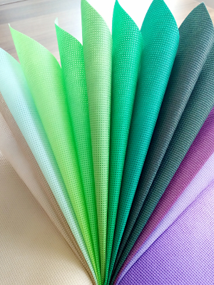 PP spunbond colorful nonwoven fabric