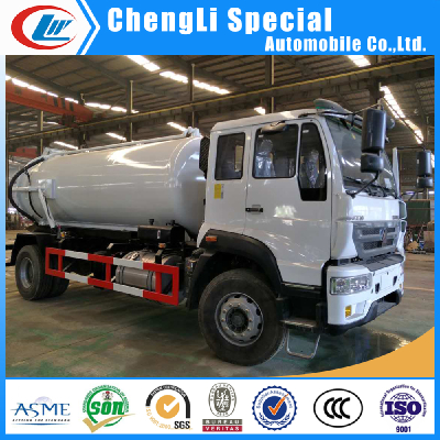 Sinotruk High pressure 10000Litres sewage vacuum suction truck for salein Togo