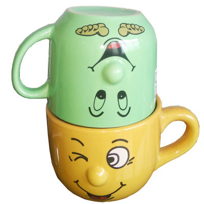 Zibo zhongsheng Cute Design Ceramic Nose Mug