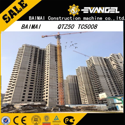 overhead crane QTZ50(5008)-4T self-raising smal ltower crane