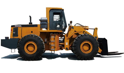 Large wheel forklift for mining