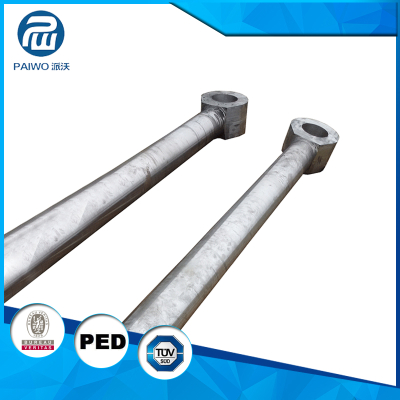 Forged galvanized steel piston rod according to customer's drawings