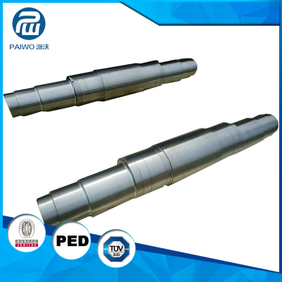 CNC machining forged SAE4140 steel shaft by custom's drawing