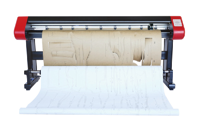Garment paper double head inkjet cutter plotter