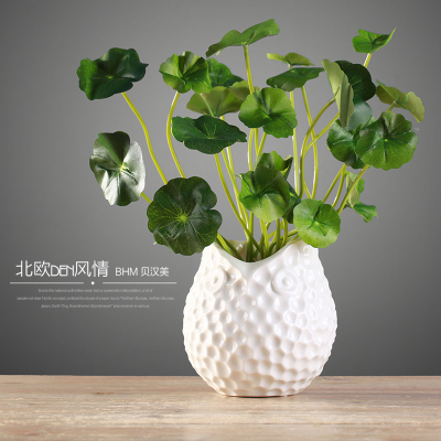 White ceramic owl shape for home decor flower vase