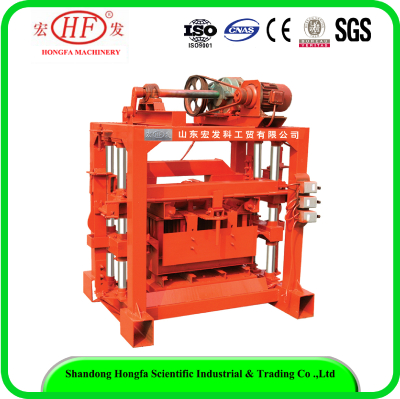 Africa QTJ4-40B2 small manual concrete hollow block brick making machine for sell