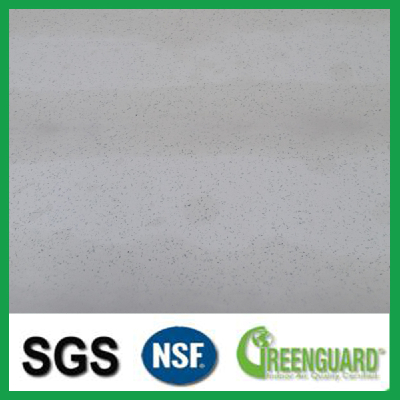 Artificial Quartz With Glass Slab, white star quartz stone