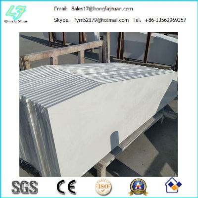 High polished quartz stone slab