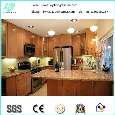 Super glossy manufactured quartz stone / white sparkle quartz slabs
