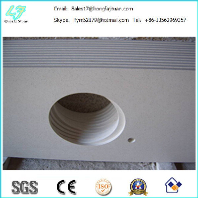 Fast delivery pure white quartz stone