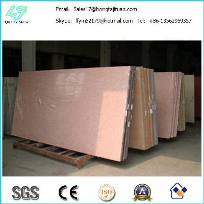 Polished finish edge quartz stone , wholesale quartz slab
