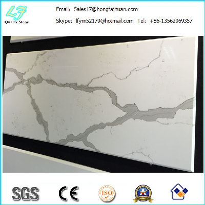 3250*1850mm manufactured quartz stone with largest size , polishing quartz stone table tops