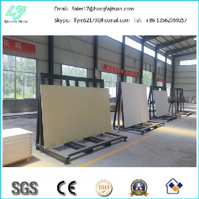 3200*1800mm classical color quartz slab , glossical quartz stone slab for project