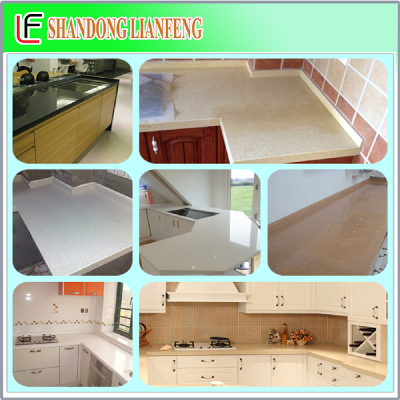 White sparkle Quartz Stone,manufactured Quartz Stone for Modern Kitchen tops project