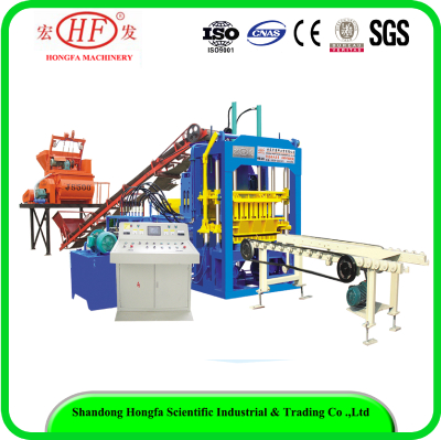 QT4-15B automatic concrete block making machine