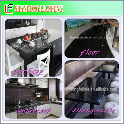 Super glossy quartz stone/white sparkle quartz slabs/customized quartz countertop