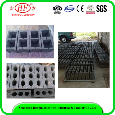 QTJ4-26D semi-automatic concrete hollow block making machine price