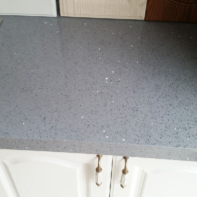 Artificial grey quartz stone for kitchen top