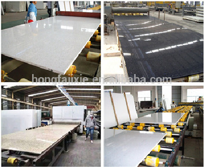 Artificial quartz stone slabs for kitchen countertops fabrication