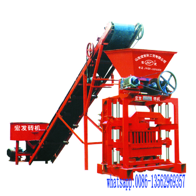 Low-input small cement block making machine