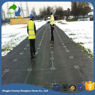 Recycled Uhmwpe Temporary Road Mat Custom Dimension
