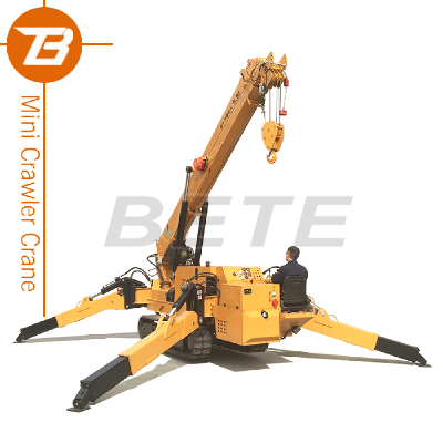 Hydraulic Foldable 5.5T Mini Crawler Crane in ChinawithOverseasTrainingService from Bete Factory