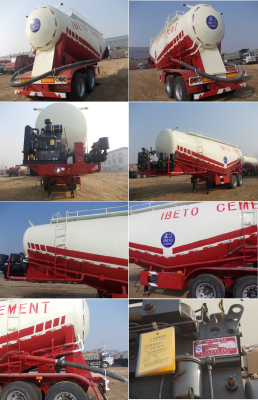 powder material bulk cement transport tank truck semi-trailer