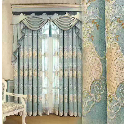 Chenille curtain fabric reacy made curtain