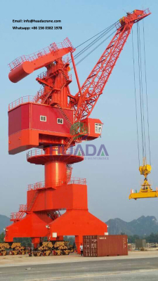 Low price floating dock sea port heavy lifting portal crane