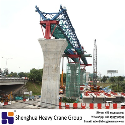 Top quality steel truss type 1600T bridge launcher railway bridge erection crane