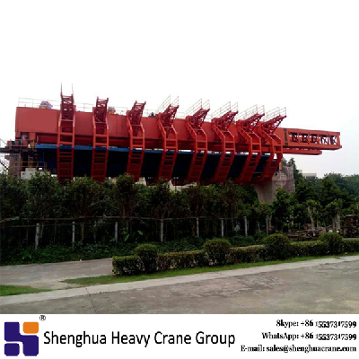 1200t highway and subway bridge erection overhead movable scaffolding system crane