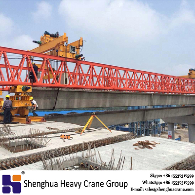 Concrete gantry girder bridge beam launcher crane