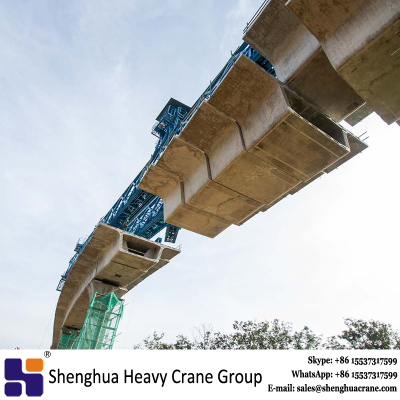 Truss type 1500 ton railway bridge segment launching gantry machine