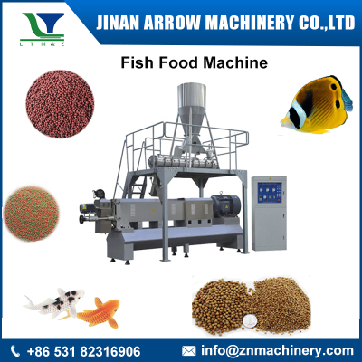 Automatic floating fish feed pellet machine