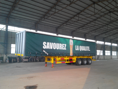 huayu Tri-axle   Curtain side trailer