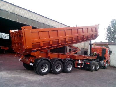 heavy duty rear dump semi trailer