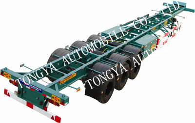 45ft skeleton semi trailer