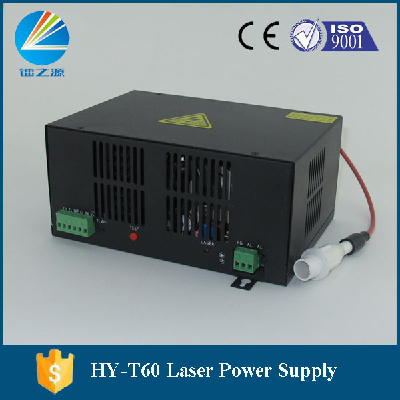 Jinan hongyuan T60 Co2 60w laser power supply for mini cutting and engraving machine