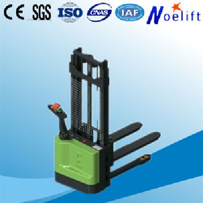 1.5tons qualified electric stacker fork lift with manuals