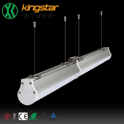 Connected one by one 120lm/w LED linear light ware house, office replacing tube light saving money and time