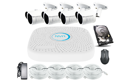 Cantonk H.265 4ch wifi nvr kit 4mp cameras cctv wholesale