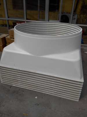 Glass fiber reinforced plastics blower