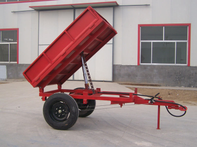 TWO TONS FARM TRAILER WITH TWO WHEELS